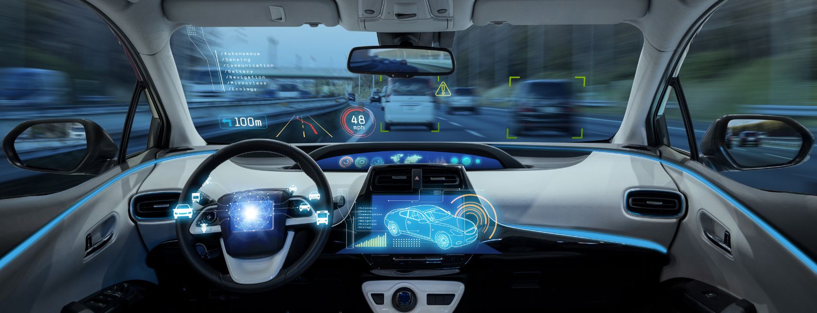 Autonomous vehicle self driving with graphical user interface